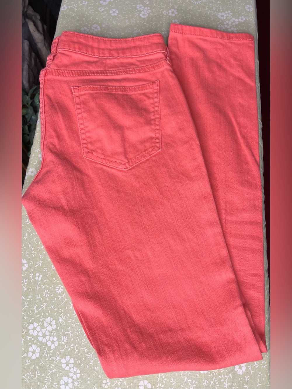 Juniors Arizona Jean Co Super skinny Jeans in coral/orange